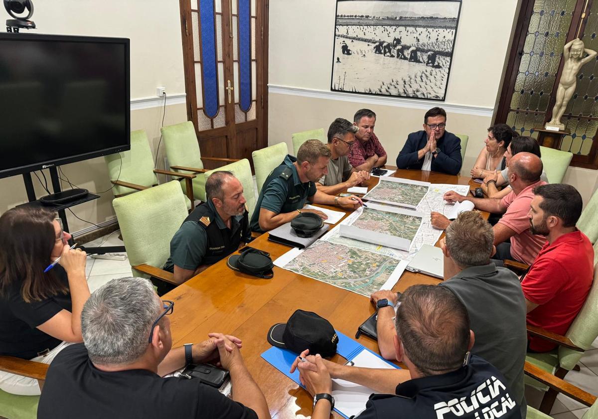 Reunión en el Ayuntamiento de Sueca.