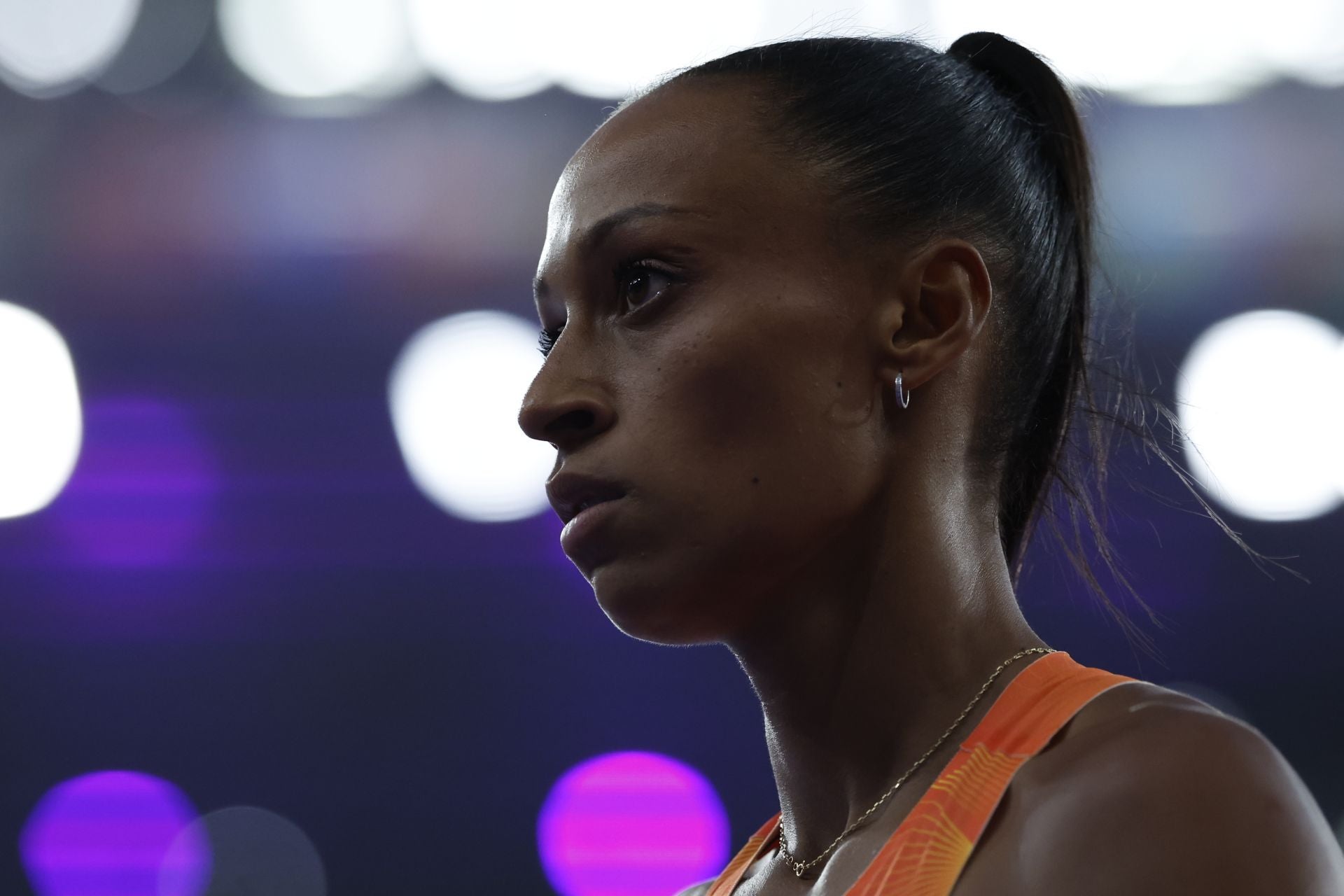 Ana Peleteiro en la final de triple salto de los Juegos Olímpicos de París