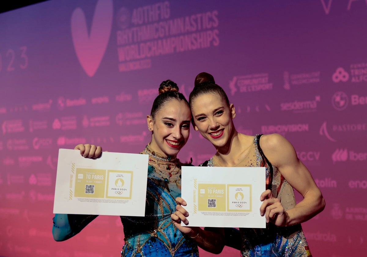 Polina Berezina y Alba Bautista celebran su pase a estos Juegos Olímpicos de París