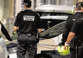 Imagen de archivo de una intervención policial en Elda.