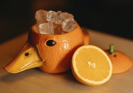 Pato a l'Orange de Maison Lupin en honor al Agua de Valencia.