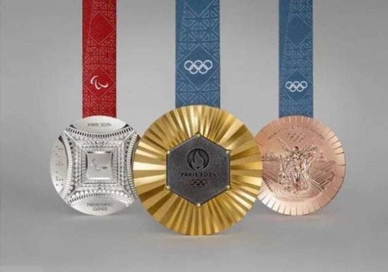 Las tres medallas de estos Juegos Olímpicos de París 2024.