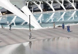 Rodaje de 'Andor' en la Ciudad de las Artes.