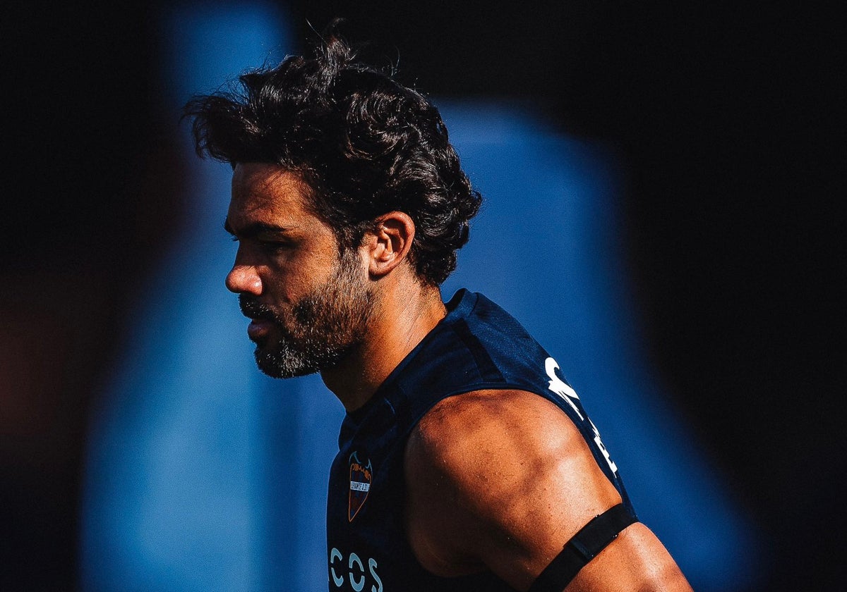 Vicente Iborra, en un entrenamiento.