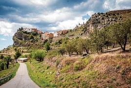 El pueblo de Xodos, que registró el domingo 11 grados de mínima.