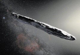 El objeto interestelar Oumuamua.