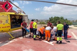 Un rescate de los bomberos de la Diputación de Alicante.