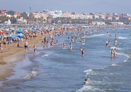 Playa de la Malvarrosa, en una imagen de archivo