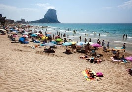 La playa del Arenal-Bol de Calp.