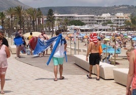 La playa del Arenal de Xàbia.