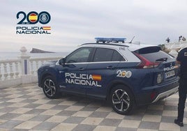 Un agente de la Policía Nacional en Benidorm