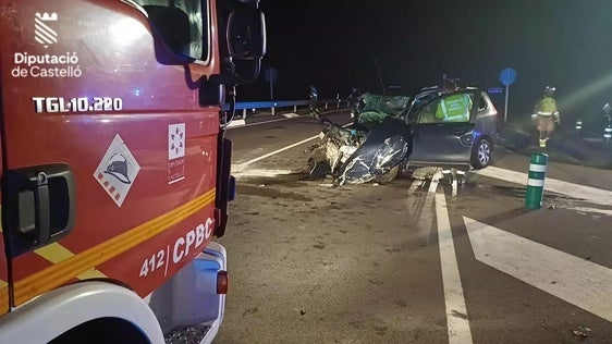 Imagen de uno de los vehículos implicados en el accidente.