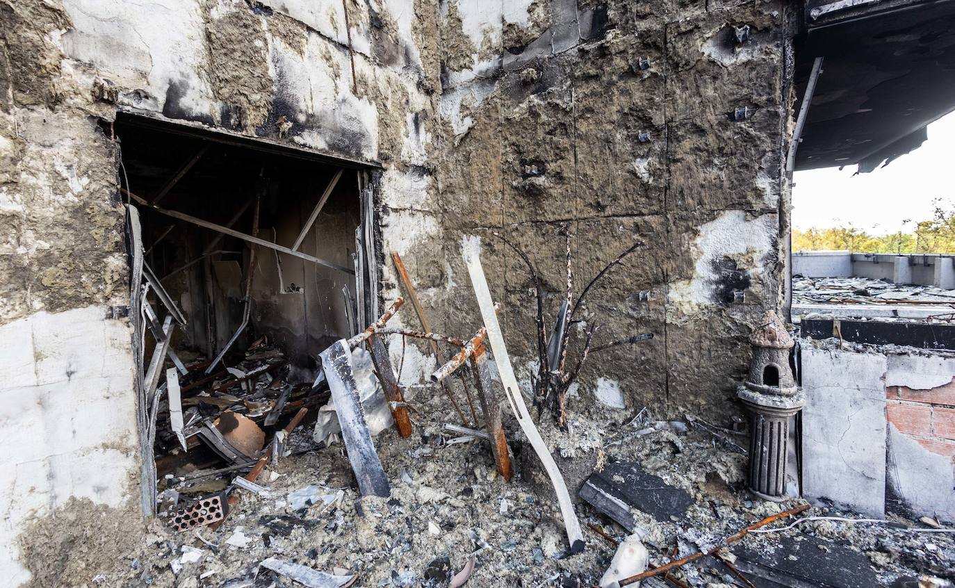 Fotos: así quedaron por dentro el edificio y los pisos del incendio de Campanar