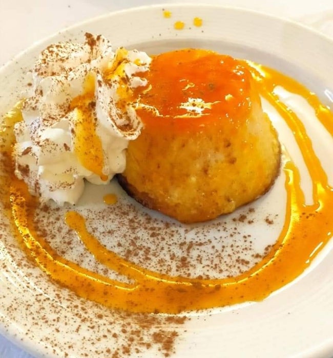 Flan de calabaza.