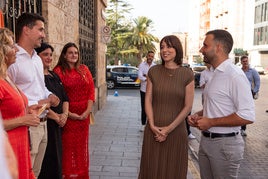 Diana Morant, durante su visita a Sagunto.