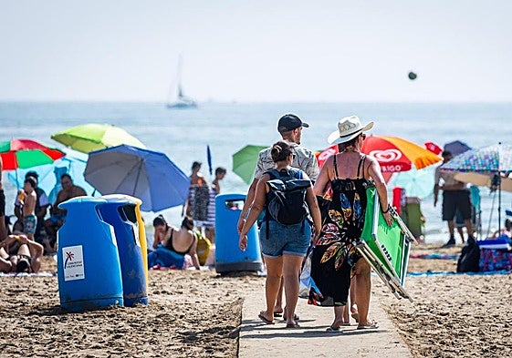 Playa de la Malvarrosa, en una imagen de archivo