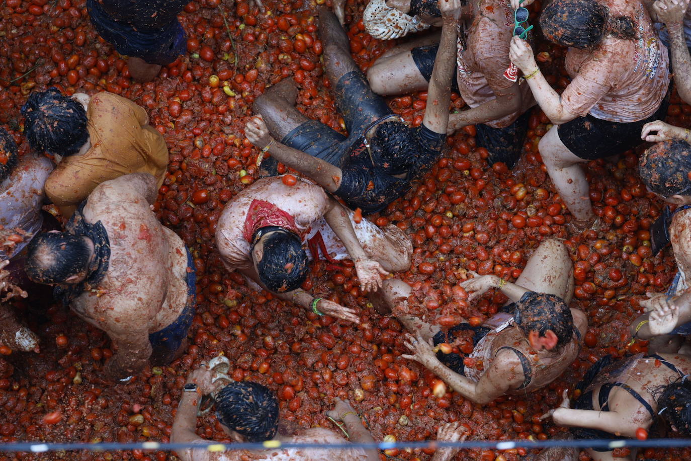 Las mejores imágenes de la Tomatina de Buñol 2024