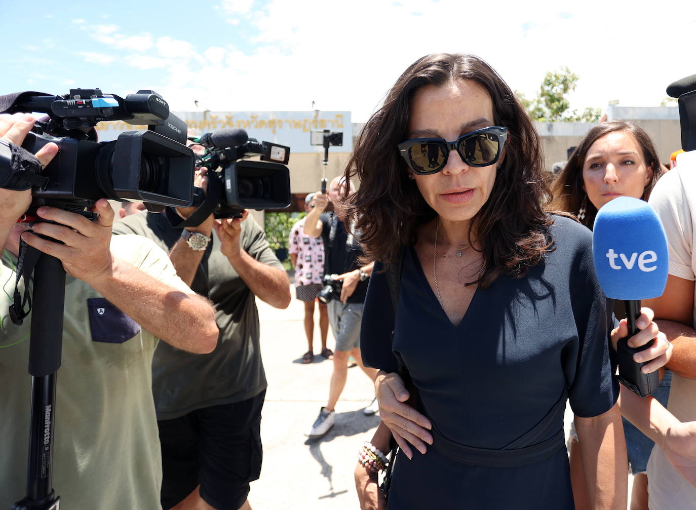 Fotos de la llegada de Silvia Bronchalo y Rodolfo Sancho a la lectura de la sentencia