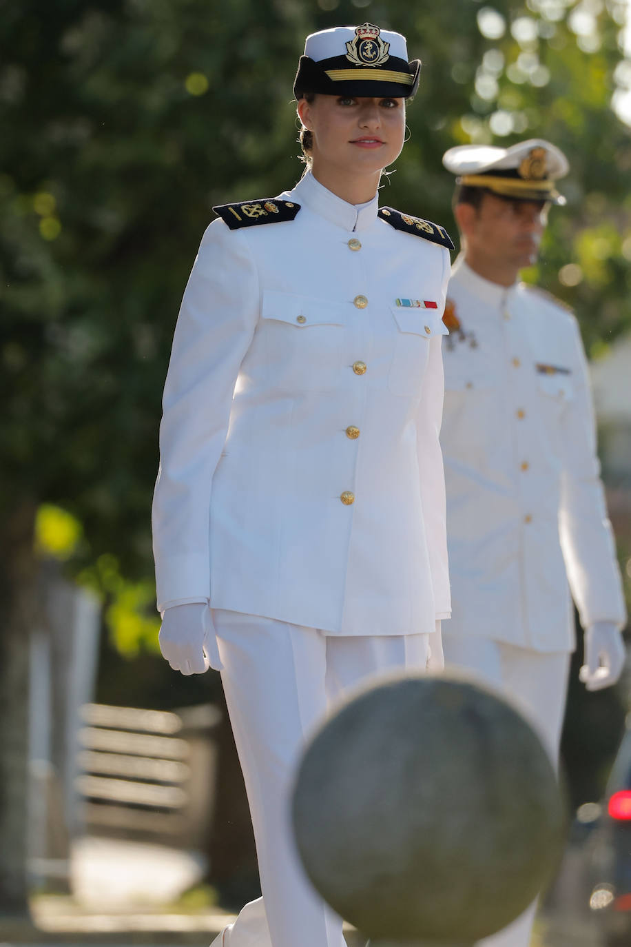 La princesa Leonor se estrena como guardiamarina en Pontevedra