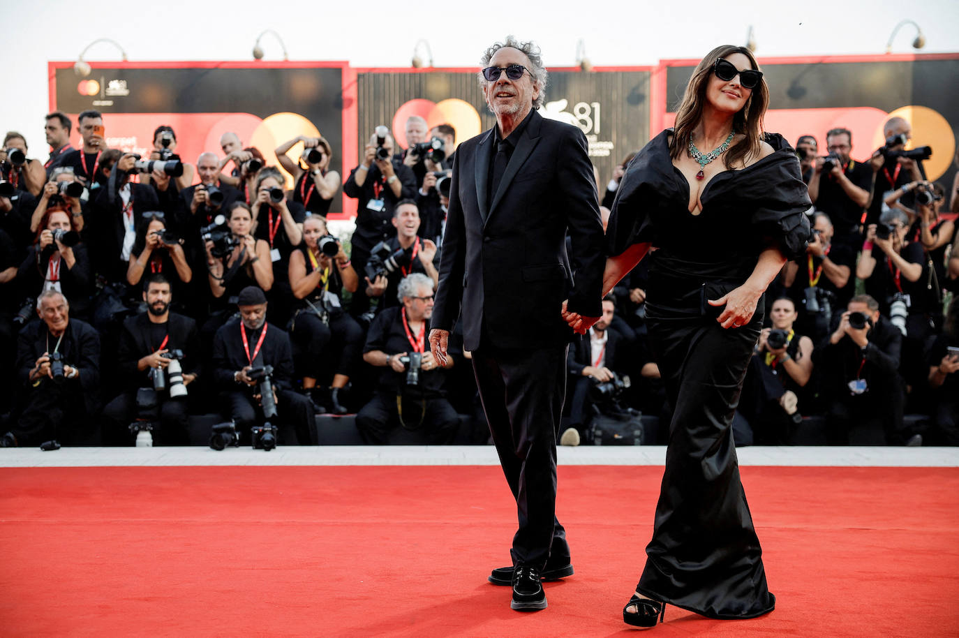 Tim Burton y Monica Bellucci