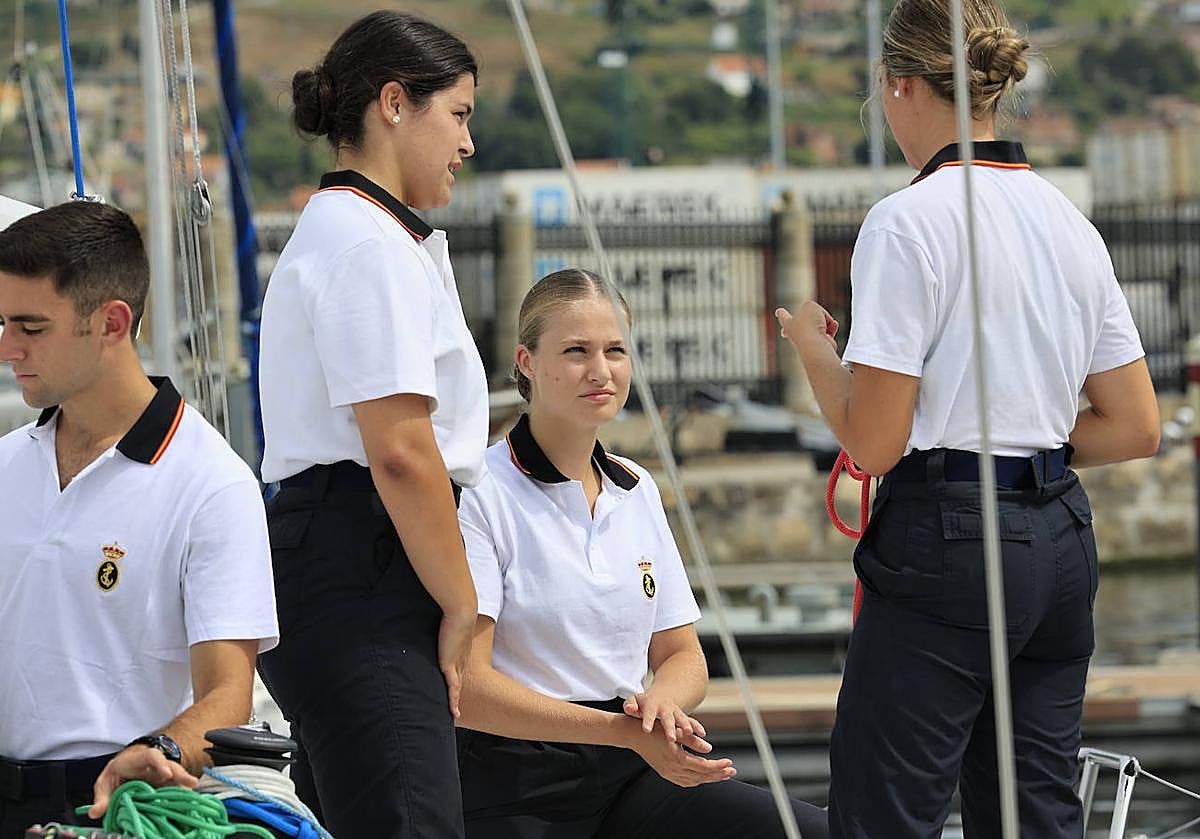 Así ha sido el primer día de formación de Leonor en la Escuela Naval de Marín