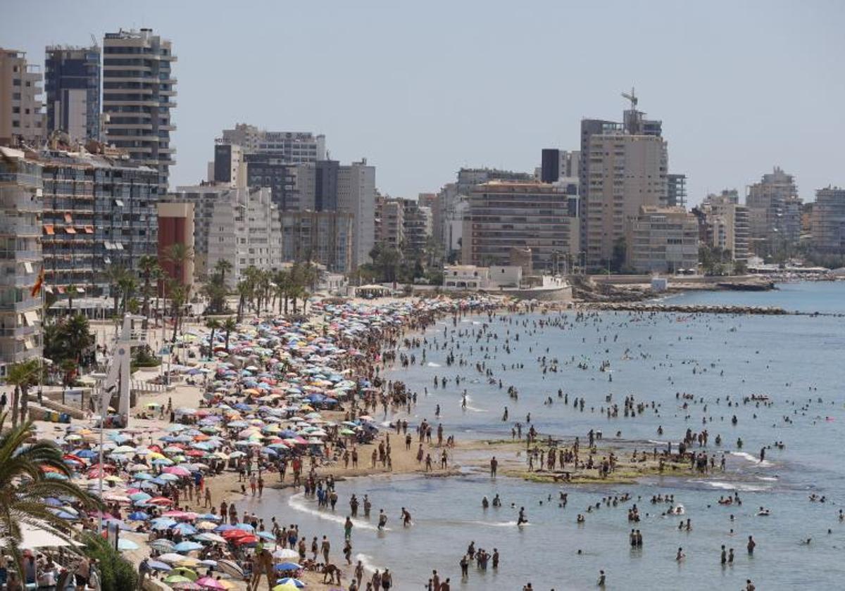 Playa de Calpe, en una imagen de archivo.