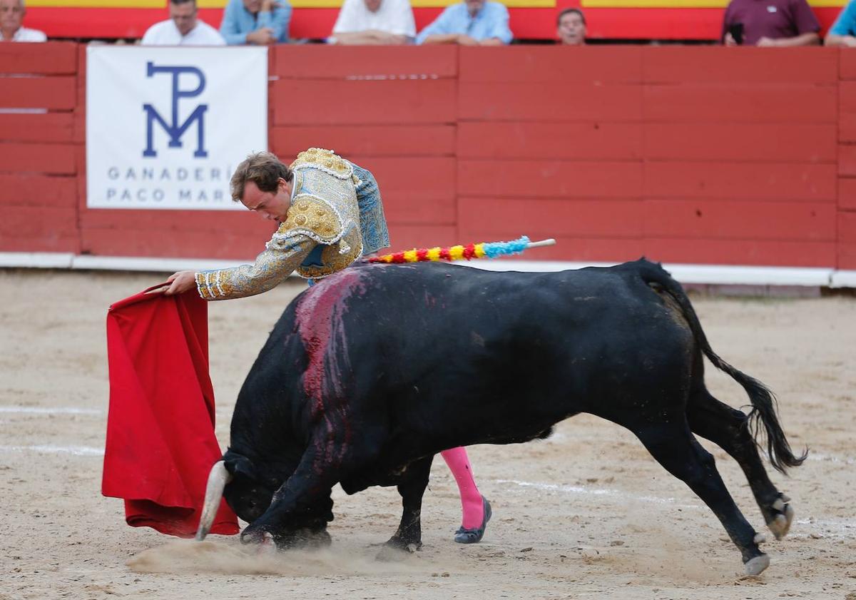 Imagen principal - Torería y espectáculo en una accidentada corrida en Requena