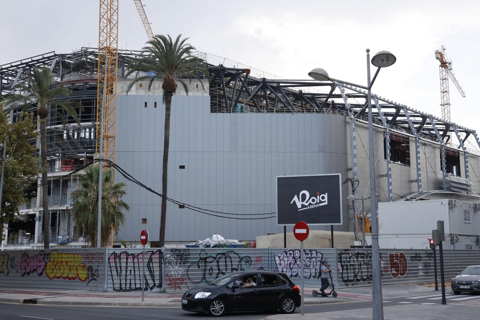 Así avanzan las obras del Roig Arena