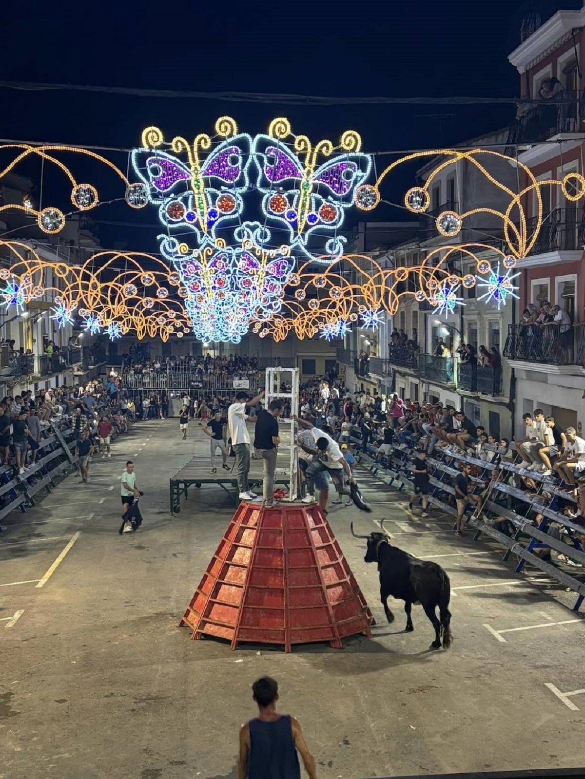 Una de las sesiones de bous al carrer.