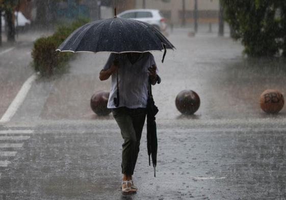 Lluvias en Valencia.