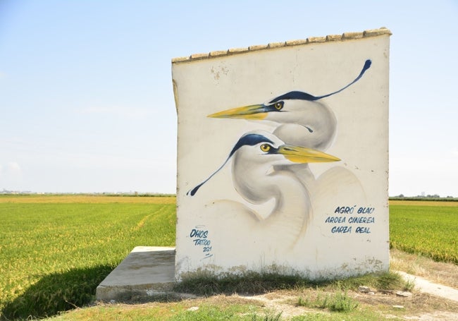 El arte callejero también se mimetiza en el ambiente.