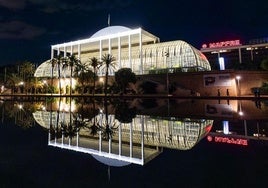 Inauguración de la nueva iluminación del Palau de la Música de Valencia.