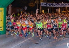 Participantes en la salida de una edición del Gran Fons d'Alfafar.