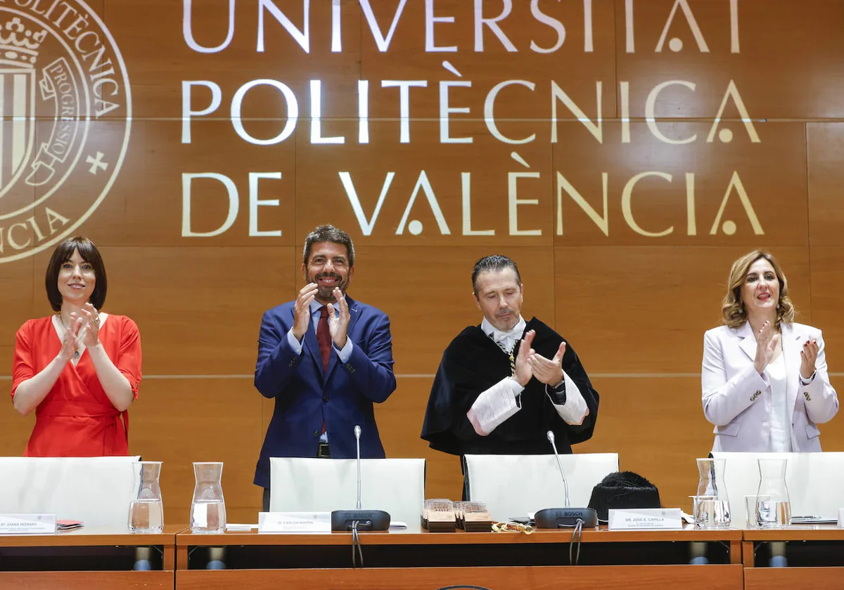 Mazón y Morant llevan su batalla política a la apertura del curso universitario 