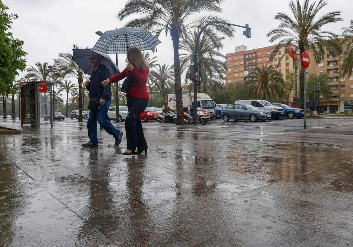 Lluvias en Valencia.