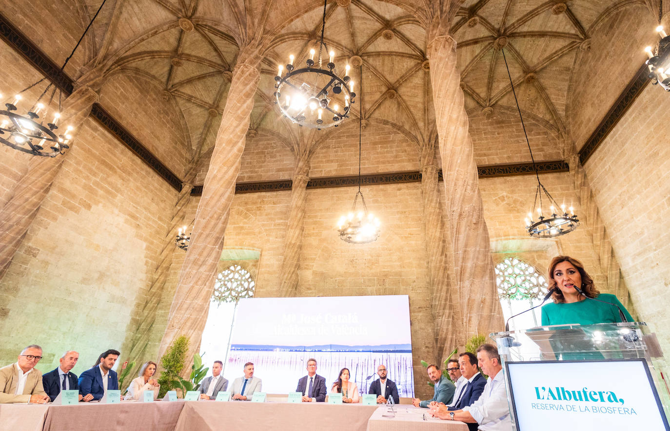 Fotos de la reunión de alcaldes para pedir que la Albufera sea Reserva de la Biosfera