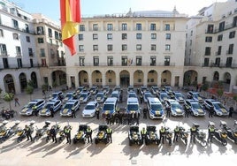 Vehículos de la Policía Local.