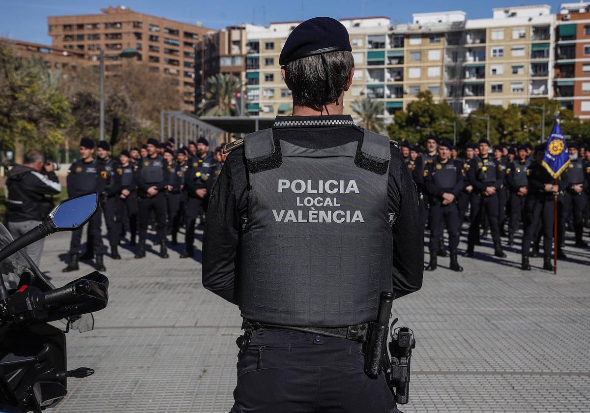 Policía Local de Valencia, en una imagen de archivo.