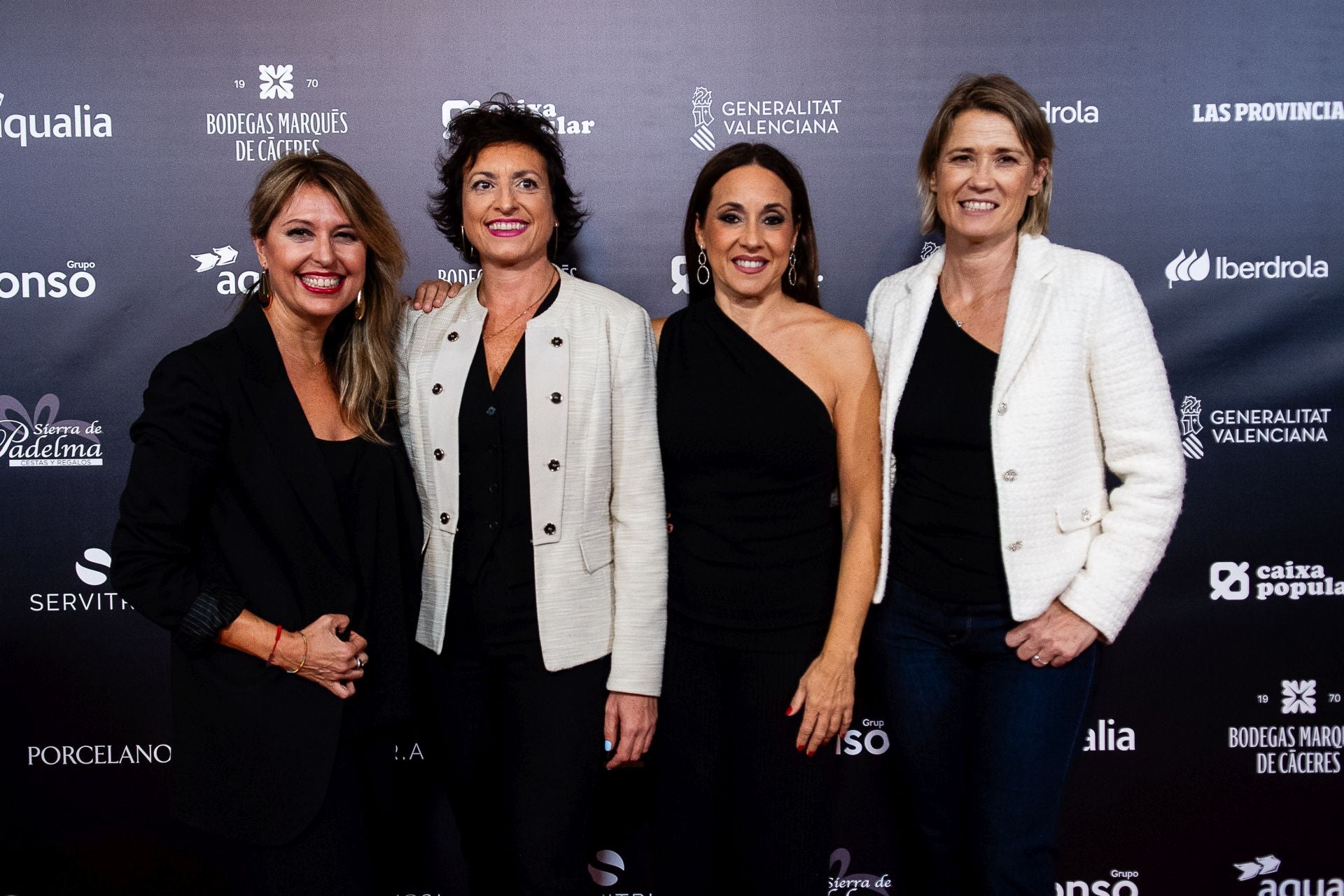 Sonia Valiente, dircom de Avaesen; Virginia de la Cuadra, socia de Evap; Inmaculada Merino, dircom de Grupo Sorolla; y Marta Iranzo, de Evap