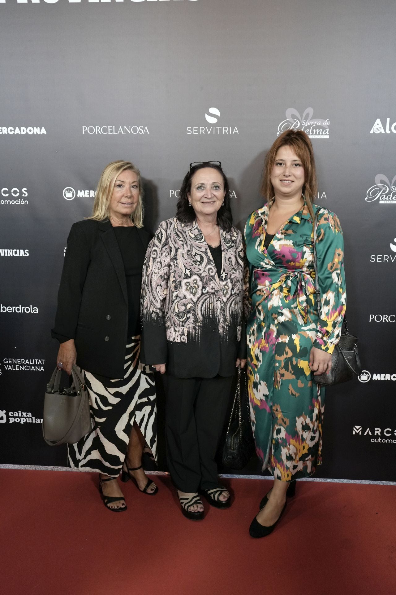 Yolanda Ribón, Carmen Serrano y Julia Escribano, de Cárnicas Serrano