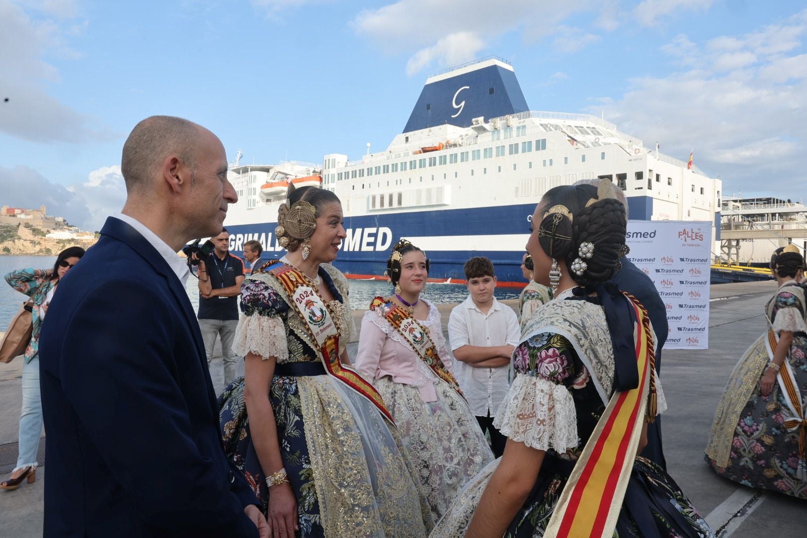 Las candidatas a Fallera Mayor de Valencia visitan Ibiza