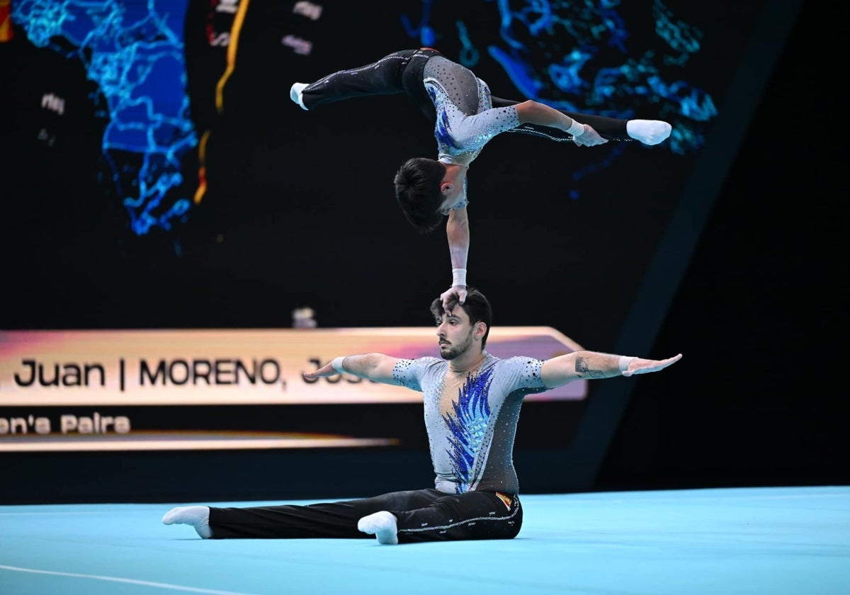 José Moreno y Daniel Molina, durante su participación en el Mundial.