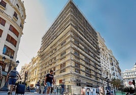 El hotel Marriott ocupará una esquina privilegiada en la plaza del Ayuntamiento.