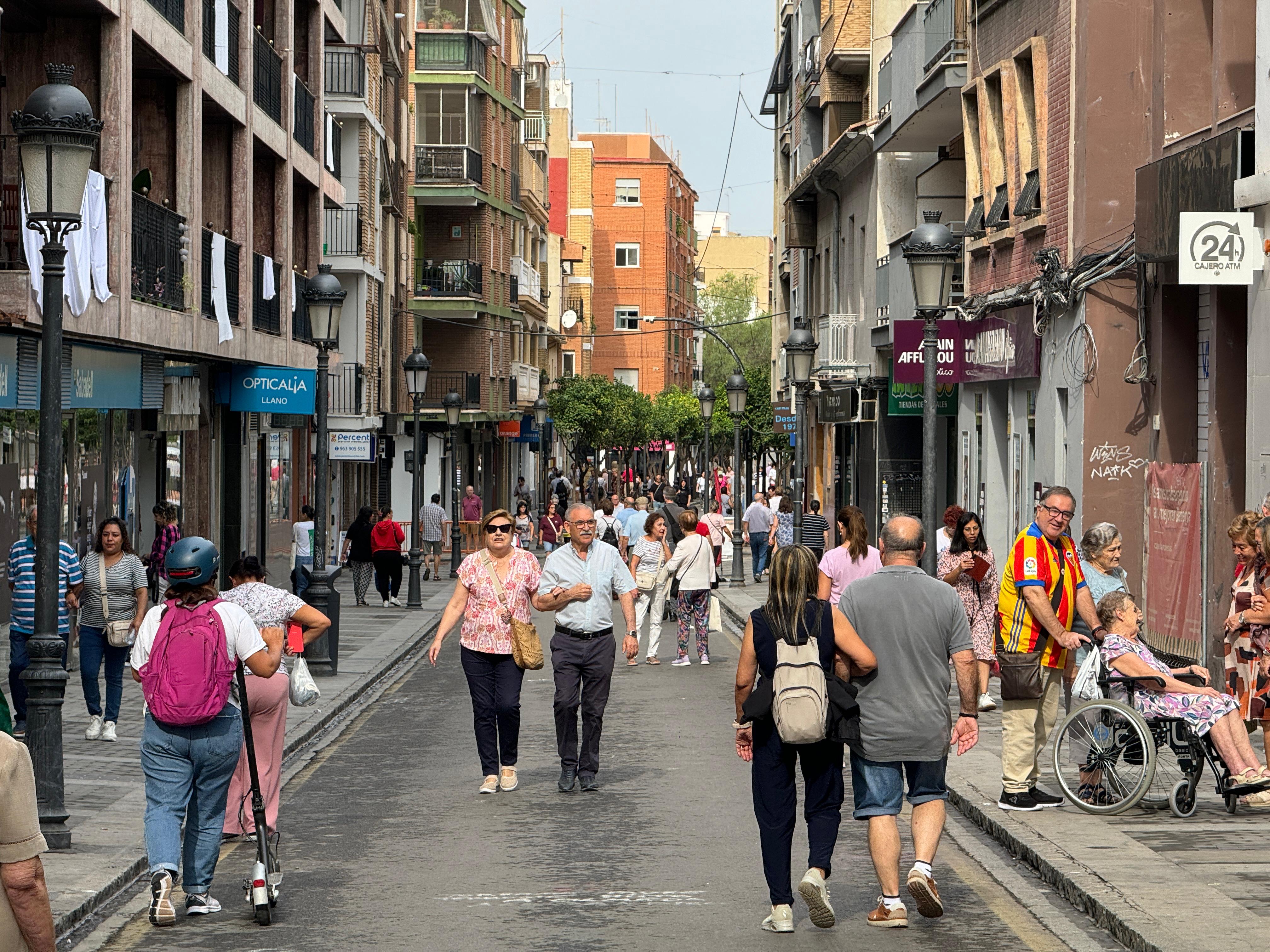 Una calle de Paterna.