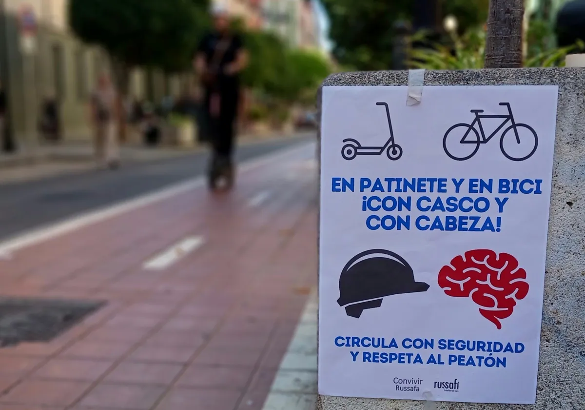 El nuevo ciclobarrio de Valencia se harta de las bicis y los patinetes 