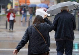 Día de lluvia en la ciudad de Valencia.