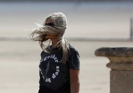 Día de viento en la ciudad de Valencia.