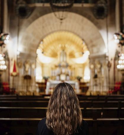 En el interior de la Basílica Santuario de la Santísima y Vera Cruz de Caravaca