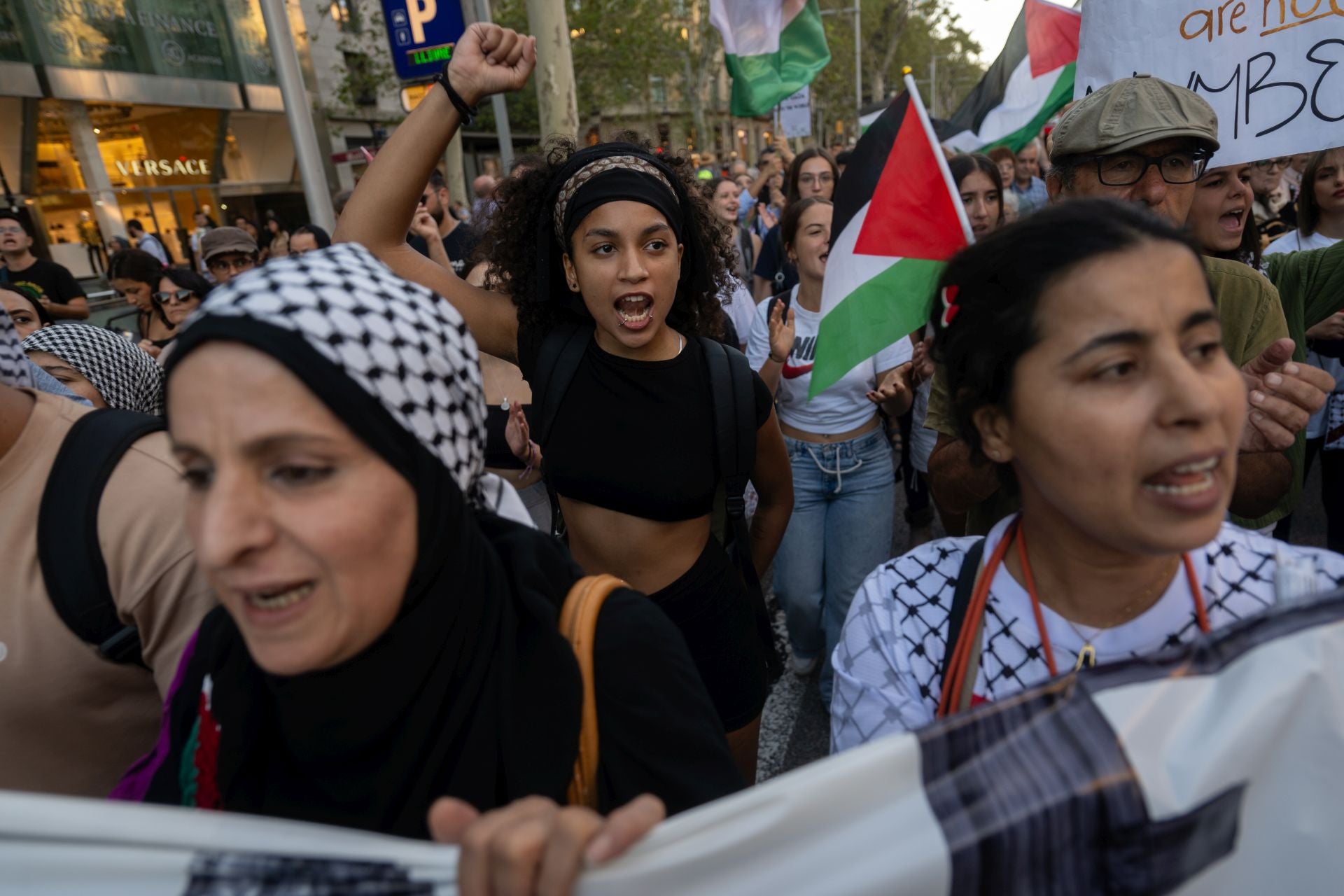 Manifestación pro-Palestina en Valencia