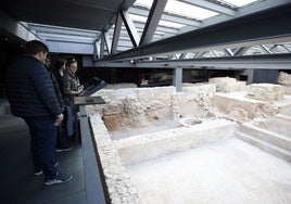 Centro arqueológico de l'Almoina, con la lámina de agua en superficie, en imagen de archivo.